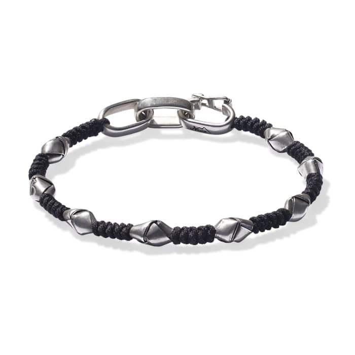 black braided bracelet