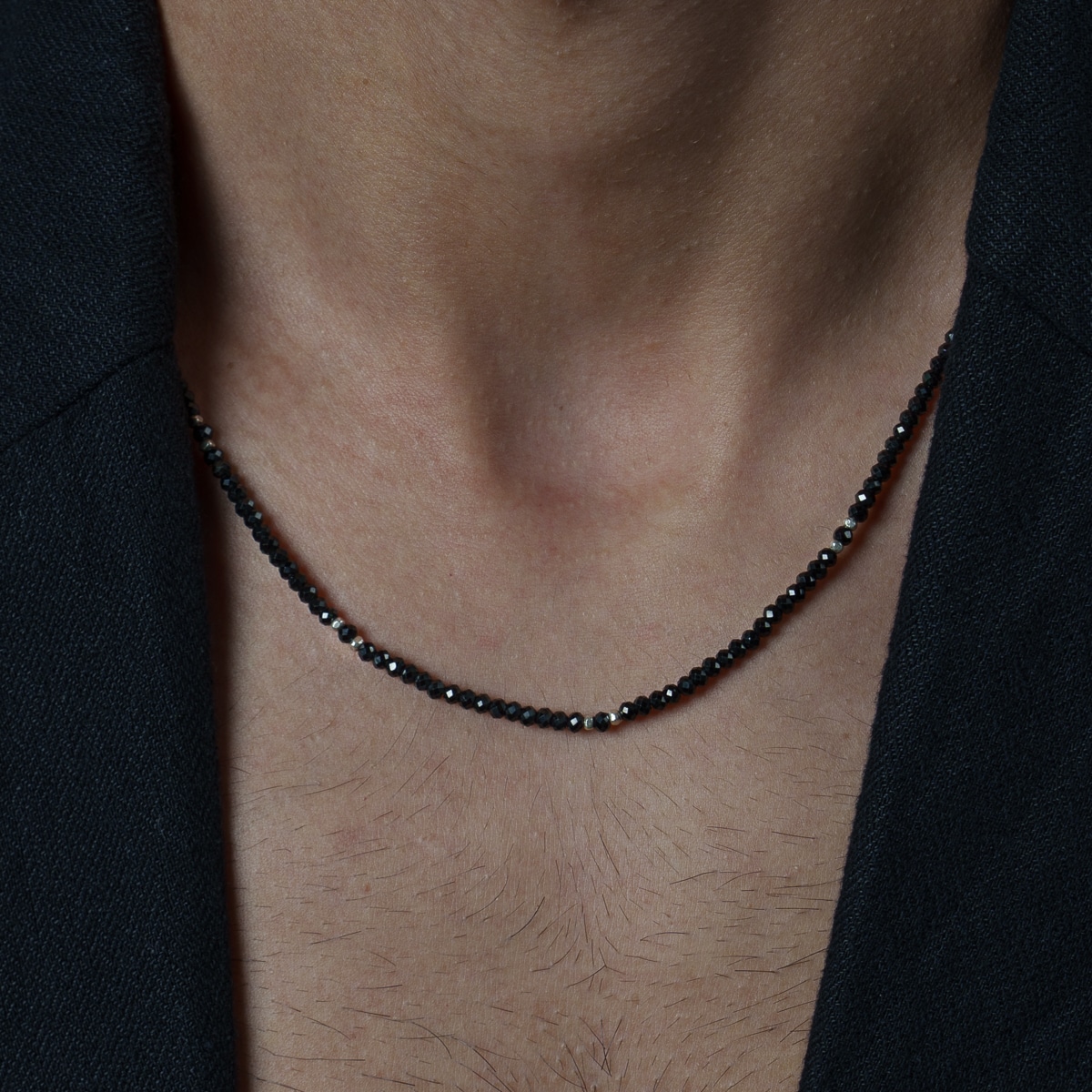 moonlight necklace, spinel gemstone necklace, spinel gem, sparky necklace