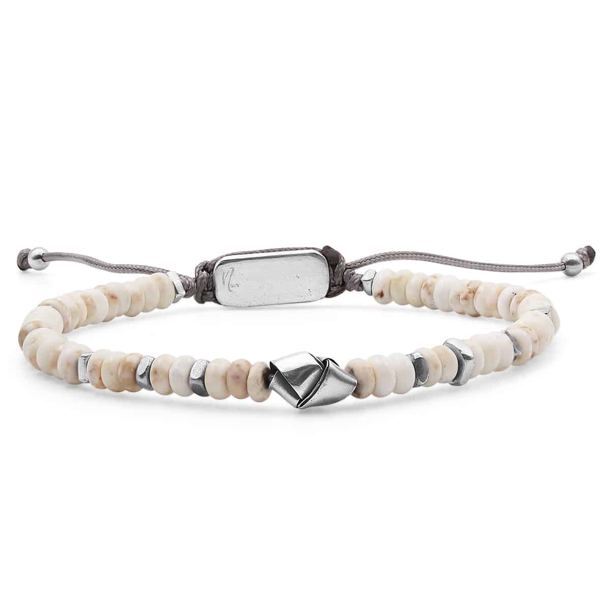 צמיד אבני הולייט, howlite gems bracelet